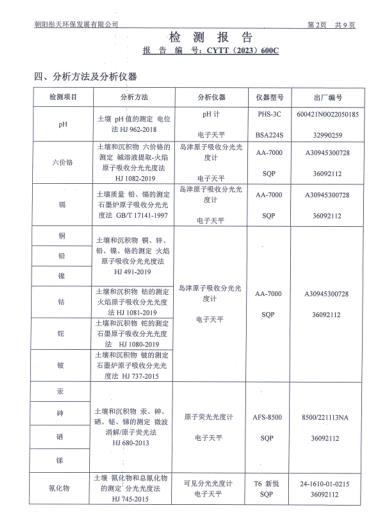 新华钼业2023年四季度土壤检测公示(图4)