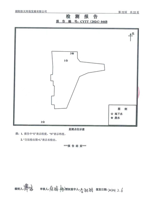 新华钼业2024年一季度地下水、废水检测公示(图24)